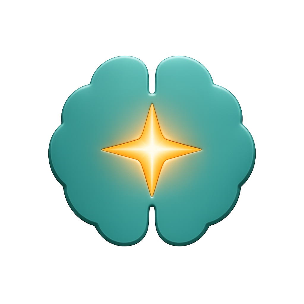 Official Liorah app icon: teal with a warm gold light